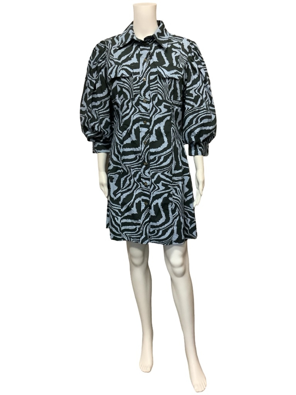 Ganni Dress Animal Print Maxi Length Size: EU 38